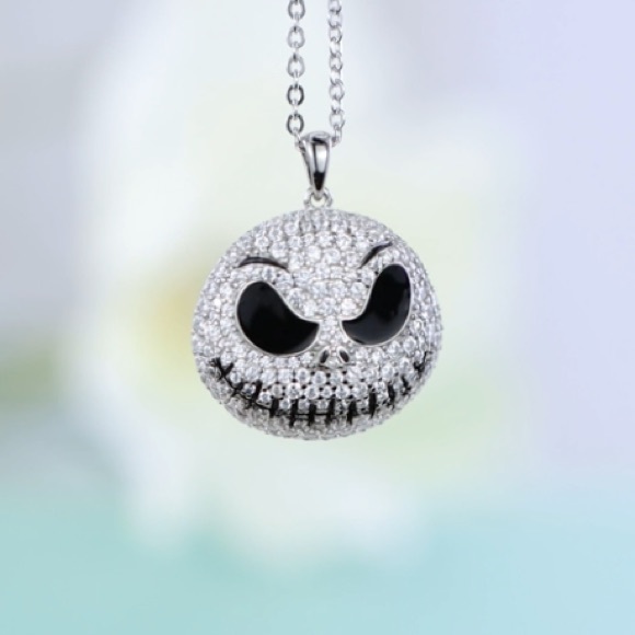 Diamond Nightmare Before Christmas Scene Necklace - Picture 11 of 12